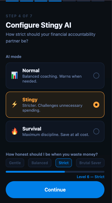 Choosing a coaching style for Stingy AI